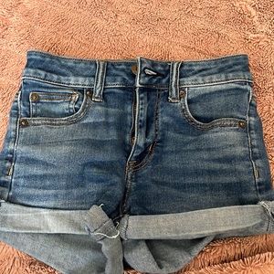 American eagle blue jean shorts